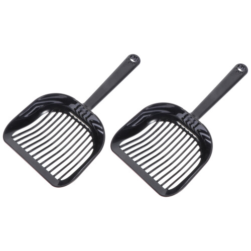 4Pcs Washable Black Cat Poop Scooper Practical Pet Cleaning Tool 1