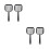 4Pcs Washable Black Cat Poop Scooper Practical Pet Cleaning Tool 6