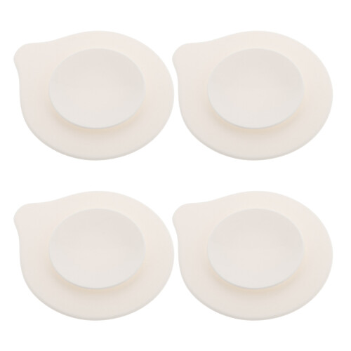 8Pz Tovagliette Silicone Bianco Per Con Ventose Sicurezza