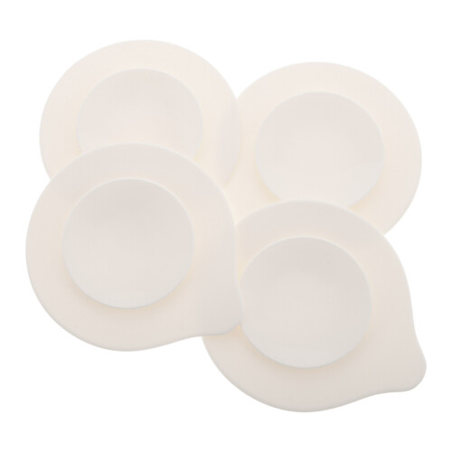 8Pz Tovagliette Silicone Bianco Per Con Ventose Sicurezza 1