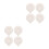 8Pz Tovagliette Silicone Bianco Per Con Ventose Sicurezza 4
