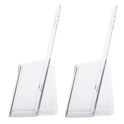 4Pcs Modern Acrylic Brochure and Magazine Display Rack 1