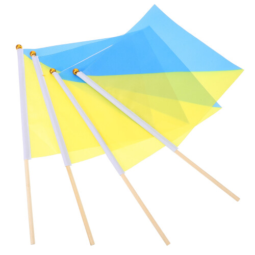 12Pcs Assorted Bright Color Commanding Flags for Sports and Army Use 2