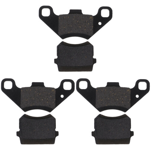 6Pcs Motorcycle Front Brake Pads Disc Set Black Iron 2