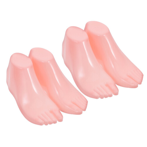 4Paren Lichtgewicht Plastic Voetmodel Roze Voor En