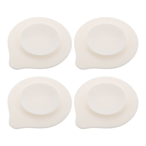 8Pz Tovagliette Silicone Bianco Per Con Ventose Sicurezza 2