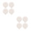8Pz Tovagliette Silicone Bianco Per Con Ventose Sicurezza 8