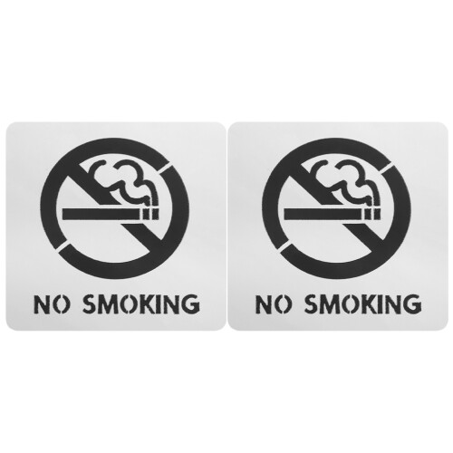 10Pz No Smoking Autoadesivi Impermeabili Per Pubblici