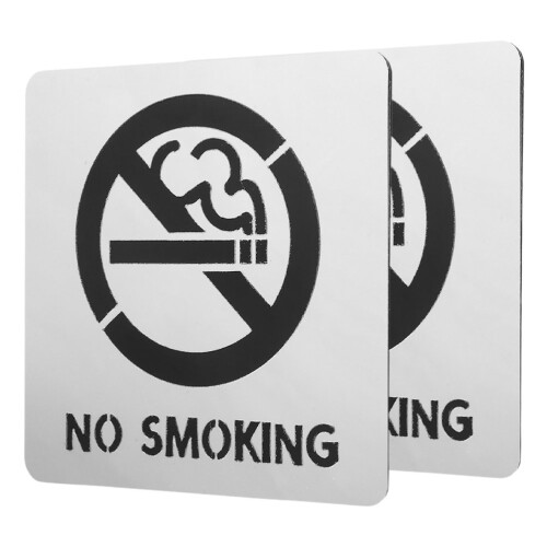 10Pz No Smoking Autoadesivi Impermeabili Per Pubblici 1