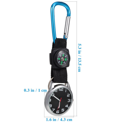 3Pz Orologi Con Moschettone Eco Durevoli Per Escursionismo