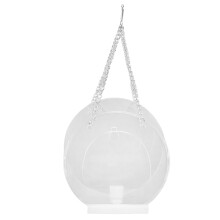 Nyger coupelle à oiseaux transparente pour fenêtres, 0,5 L, de forme ronde, durable et facile à fixer