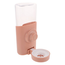 2Pcs Compact Pink Rabbit Water Dispenser PP Water Feeder for Pets
