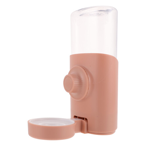2Pcs Compact Pink Rabbit Water Dispenser PP Water Feeder for Pets 2