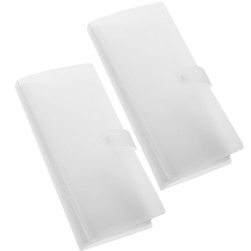 10Pz Custodia Biglietti Riutilizzabile Trasparente Con in PP 2