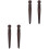 4Pz Utensili Per Levigare Cuoio in Legno Marrone Per DIY 5
