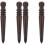 4Pz Utensili Per Levigare Cuoio in Legno Marrone Per DIY 4