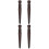 4Pz Utensili Per Levigare Cuoio in Legno Marrone Per DIY 7