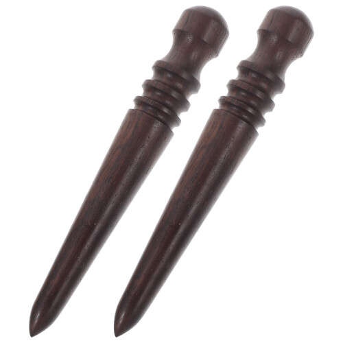 4Pz Utensili Per Levigare Cuoio in Legno Marrone Per DIY 1