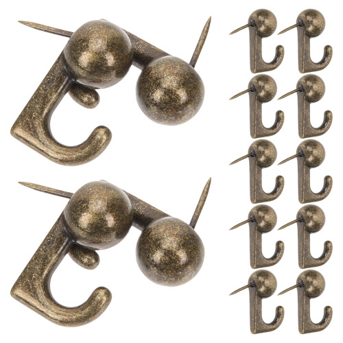 60Pz Push Pin Metallo Multiuso Con Gancio Per Decorazioni 1