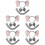 5Set Costume Elefante Fascia Orecchie Coda Per 8