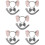 5Set Costume Elefante Fascia Orecchie Coda Per 10