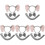 5Set Costume Elefante Fascia Orecchie Coda Per 4