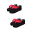2Pz Ciabatte Piattaforma Rosse Comfort Party 7