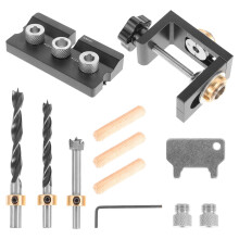 1Set Kit Dowel E Trapano Per Lavori Su