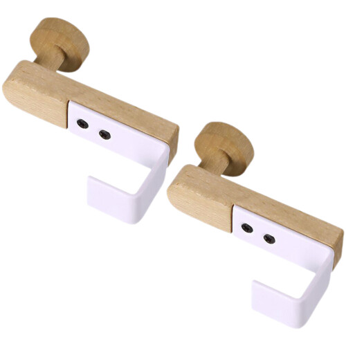 4Pz Appendini Da Porta Resistenti in Ferro E Legno Per Uso Domestico