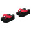 2Pz Ciabatte Piattaforma Rosse Comfort Party 4