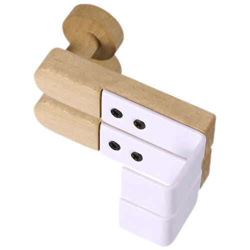 4Pz Appendini Da Porta Resistenti in Ferro E Legno Per Uso Domestico 2