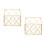 2Pcs Sturdy Iron Wall File Rack Golden Multifunctional Storage Shelf 4
