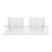 2Set Ciotole Reptile Alimentazione E Acqua in ABS Trasparente Durevoli
