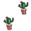 2Pz Profumatore Clip Auto Cactus Resina Stile E Fragranza 3