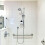 2Pz Doccia Bagno Regolabile Argento 3 Modalità Risparmio Acqua 5