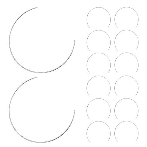 60Pz Cerchi in Ferro Argento Per Macramé E Decorazioni DIY 2