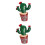 2Pz Profumatore Clip Auto Cactus Resina Stile E Fragranza 5
