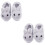 2Paia Grigie Coniglio Antiscivolo Comfort 7