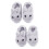 2Paia Grigie Coniglio Antiscivolo Comfort 8