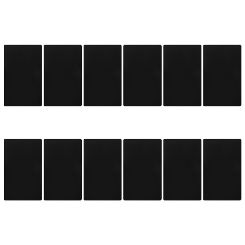 48Pz Tag in Alluminio Nero, Blank Per Incisioni Creativi
