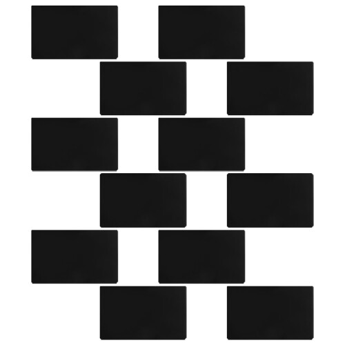 48Pz Tag in Alluminio Nero, Blank Per Incisioni Creativi 2