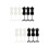12Pz Mini Manichini Modellini Decorativi Bianco Nero 7