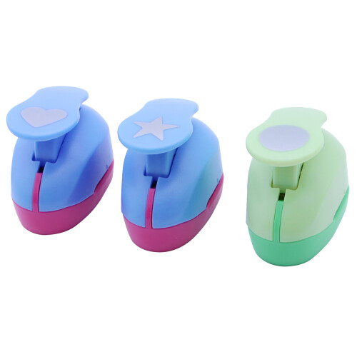 6Pcs DIY Paper Punch Craft Set Easy Use for Kids Scrapbooking Projects 1