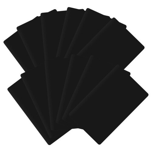 48Pz Tag in Alluminio Nero, Blank Per Incisioni Creativi 1