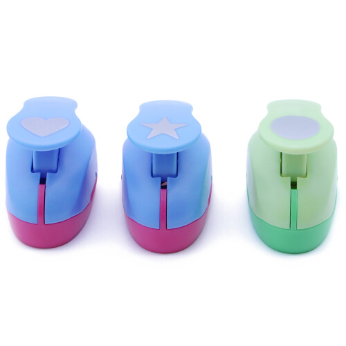 6Pcs DIY Paper Punch Craft Set Easy Use for Kids Scrapbooking Projects 2