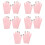 5Paia Idratanti Rosa in Gel E Cotone Per Uso E Notte 9