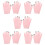 5Paia Idratanti Rosa in Gel E Cotone Per Uso E Notte 10