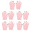 5Paia Idratanti Rosa in Gel E Cotone Per Uso E Notte 8