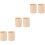 6Pz Porta in Legno Beige Robusto Per Penne Make-Up E Ufficio 9