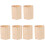 6Pz Porta in Legno Beige Robusto Per Penne Make-Up E Ufficio 6